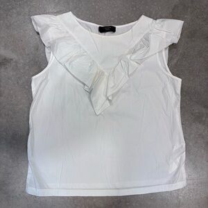 MaxMara Weekend ruffle tank blouse